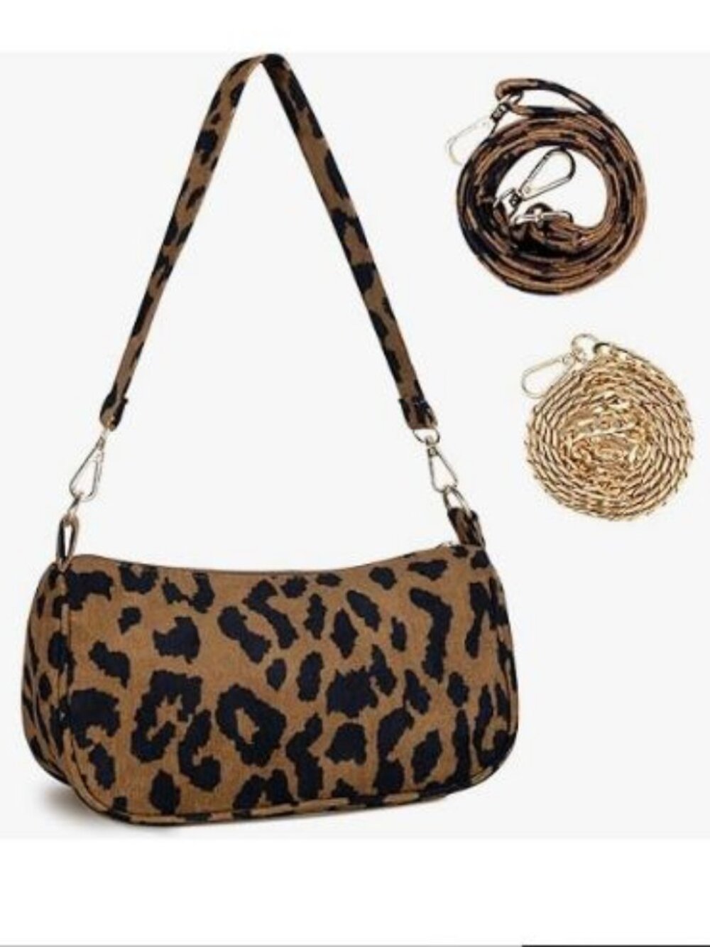 Small Shoulder Bag for Women, Corduroy Hobo Tote Handbag Clutch Purse Crescent